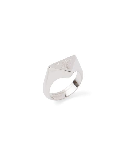 prada silver ring|ring with a teara prada.